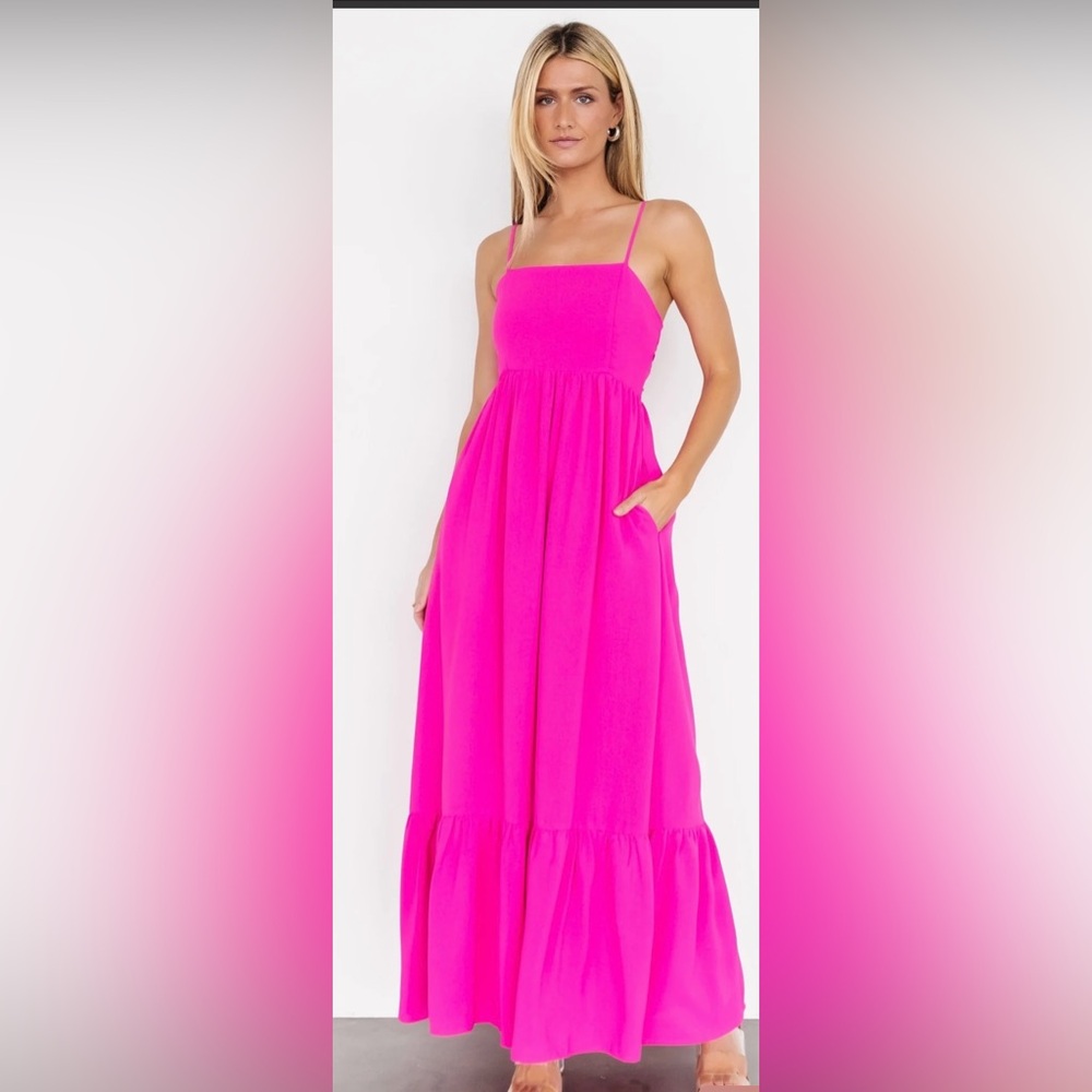 Neon Maxi dress with pockets